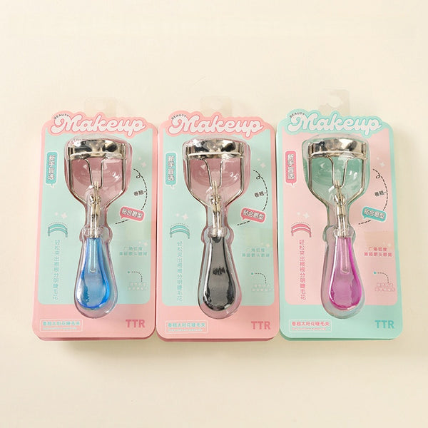 Professional Stainless Steel Eyelash Curler with Comfort Grip Handle 专业不锈钢睫毛夹（舒适握柄）